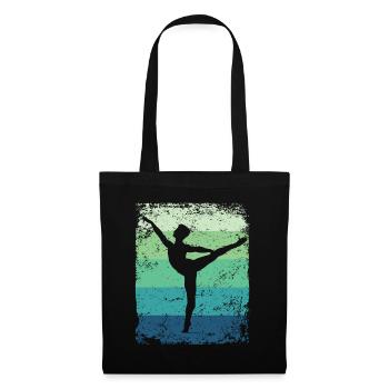 Ballet Dancer Vintage Man Ballerino - Tote Bag - black - Front
