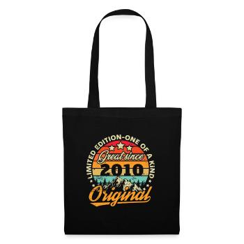 Cadeau D'anniversaire Vintage 2010 - Sac en tissu - noir - Devant