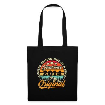 Cadeau D'anniversaire Vintage 2014 - Sac en tissu - noir - Devant