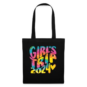 Week-end des filles Voyage Femmes Filles 2024 - Sac en tissu - noir - Devant