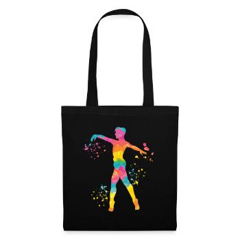 Ballet Danseur Colorsplash Man Ballerino - Sac en tissu - noir - Devant