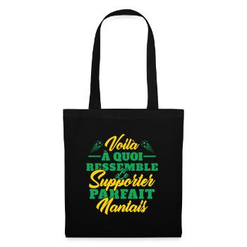 Supporter Nantais Cadeau Foot-ball Club Nantes - Sac en tissu - noir - Devant