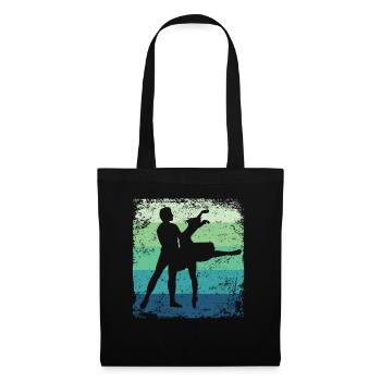 Ballet Dance Couple Vintage Ballerina - Tote Bag - black - Front
