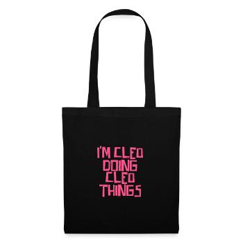 Je suis Cleo en train de faire des choses Cleo - Sac en tissu - noir - Devant