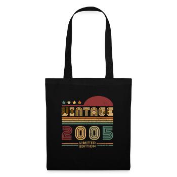 Retro Vintage 2005 Anniversary of 2005 - Tote Bag - black - Front