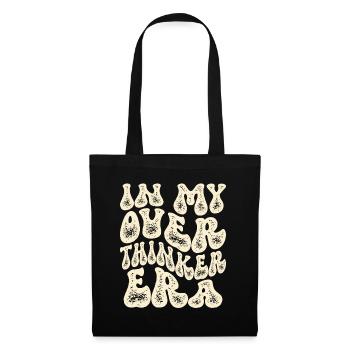 Dans mon ère Overthinker Overthink Groovy - Sac en tissu - noir - Devant