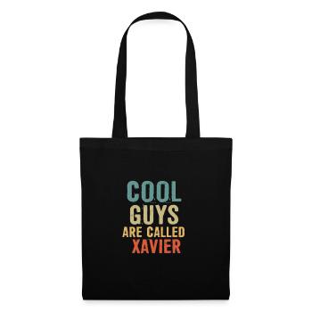 Les mecs cool s’appellent xavier - Sac en tissu - noir - Devant
