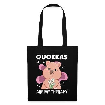 Kangourou marsupial à queue courte de la thérapie Quokka - Sac en tissu - noir - Devant