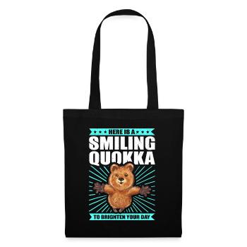Mème quokka kangourou à queue courte marsupial - Sac en tissu - noir - Devant