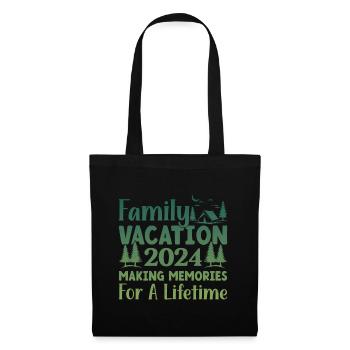 Vacances en famille 2024 Créer des souvenirs - Sac en tissu - noir - Devant