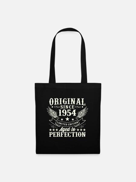 Vintage 1954 Geburtstagsgeschenk - Stoffbeutel - Schwarz