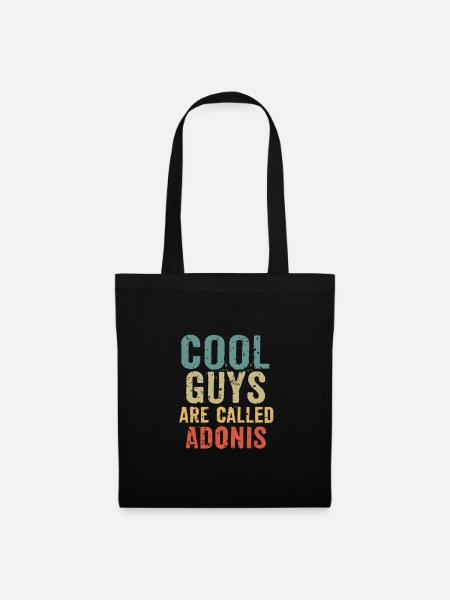 Cool guys are called Adonis - Stoffbeutel - Schwarz