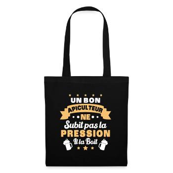 Apiculteur ne subit pas la pression humour Abeille - Sac en tissu - noir - Devant