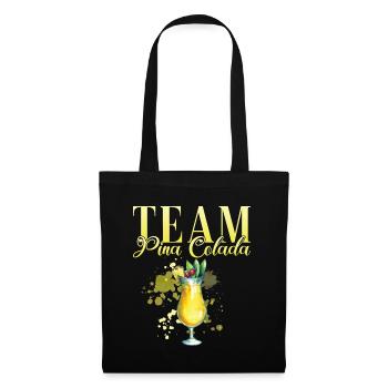 Équipe de fête de poule Pina Colada Barman - Sac en tissu - noir - Devant