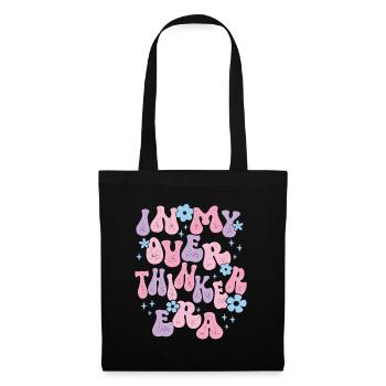Dans mon ère Overthinker Overthink Groovy - Sac en tissu - noir - Devant