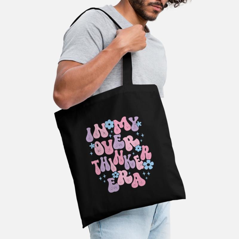 Dans mon ère Overthinker Overthink Groovy Sac en tissu