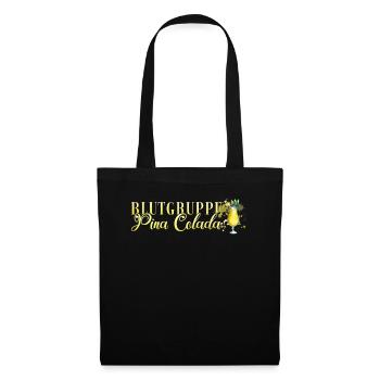 Blutgruppe Pina Colada Barkeeper - Stoffbeutel - Schwarz - Vorne