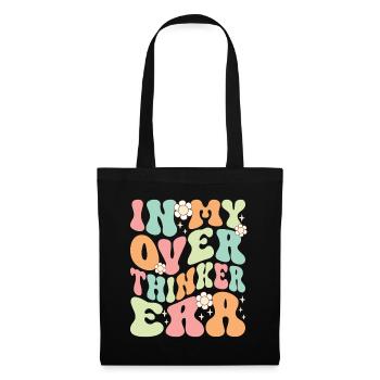 Dans mon ère Overthinker Overthink Groovy - Sac en tissu - noir - Devant