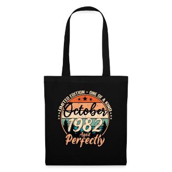 October 1982 anniversary 1982 legends October - Tote Bag - black - Front