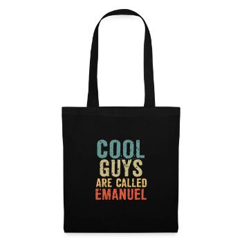 Les mecs cool s’appellent emanuel - Sac en tissu - noir - Devant