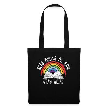 Reading books Be friendly Crazy Reading - Tote Bag - black - Front