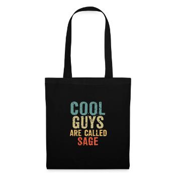 Les gars cool sont appelés sage - Sac en tissu - noir - Devant