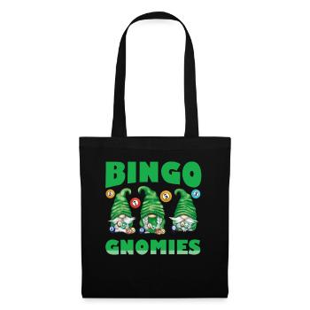 Bingo Gnomies Women Men Funny Bingo - Tote Bag - black - Front