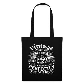 October 1959 | 1959 birthday born in October - Tote Bag - black - Front