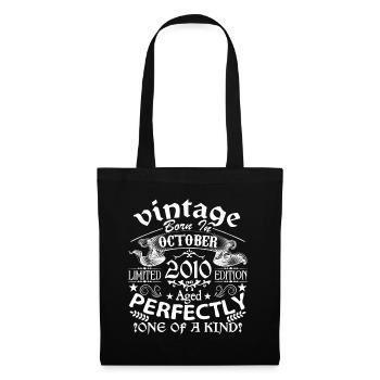October 2010 | 2010 birthday born in October - Tote Bag - black - Front