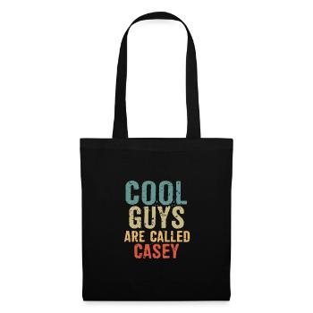 Les mecs cool s’appellent casey - Sac en tissu - noir - Devant
