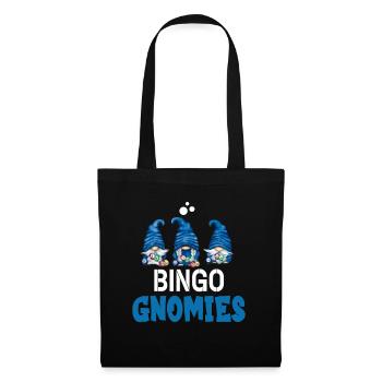 Bingo Gnomies Women Men Funny Bingo - Stoffbeutel - Schwarz - Vorne