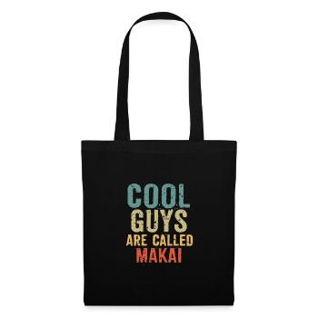 Les mecs cool s’appellent makai - Sac en tissu - noir - Devant