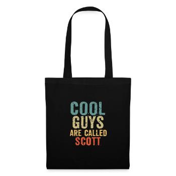 Les mecs cool s’appellent scott - Sac en tissu - noir - Devant