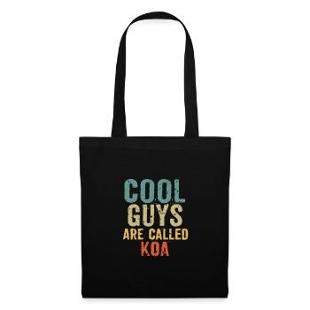 Les mecs cool s’appellent koa - Sac en tissu - noir - Devant