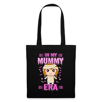 Mama Halloween Outfit Mumie - Stoffbeutel - Schwarz - Vorne