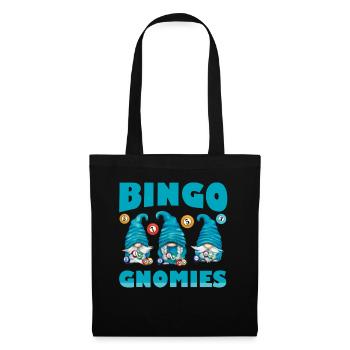 Bingo Gnomies Women Men Funny Bingo - Stoffbeutel - Schwarz - Vorne