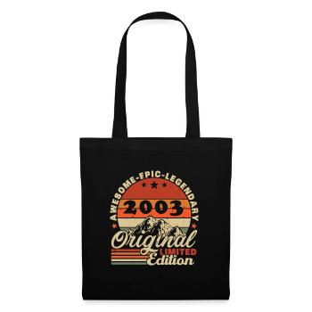 Original 2003 Retro Vintage Anniversary - Tote Bag - black - Front