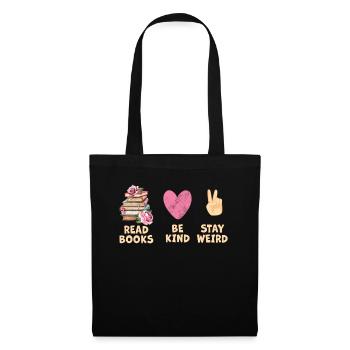 Reading Books Friendly Being Crazy Reading - Tote Bag - black - Front