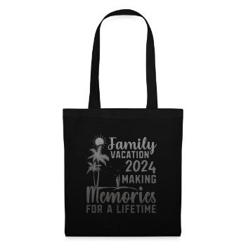 Des vacances en famille pour créer des souvenirs - Sac en tissu - noir - Devant