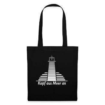 Head Out of Sea On Coast North Sea Baltic Sea East Frisia - Tote Bag - black - Front