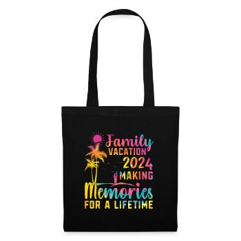 Des vacances en famille pour créer des souvenirs - Sac en tissu - noir - Devant