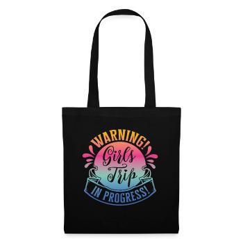 Avertissement Girls Trip En Cours - Sac en tissu - noir - Devant