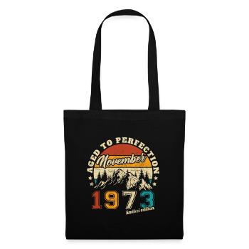 November 1973 Vintage Retro Birthday - Tote Bag - black - Front