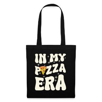 Pizza Era 70s Retro Italiener - Stoffbeutel - Schwarz - Vorne
