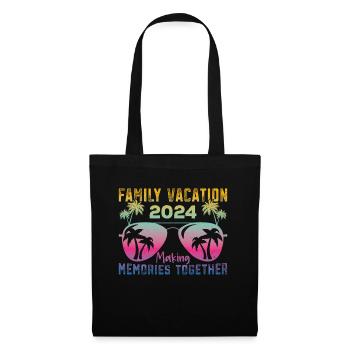 Des vacances en famille inoubliables - Sac en tissu - noir - Devant