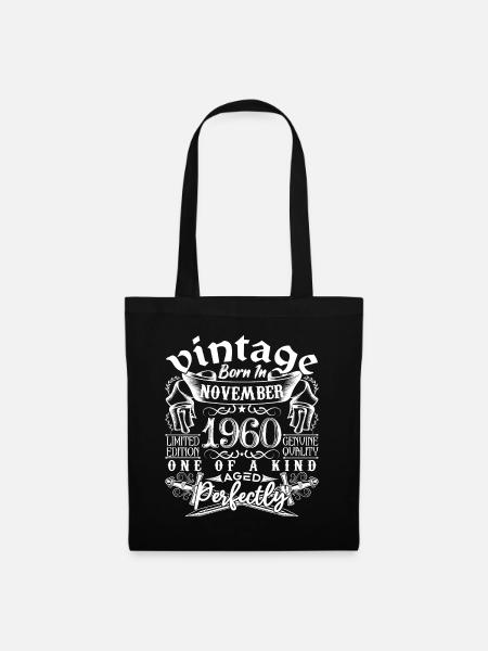 1960 Novembre 1960 anniversaire November 1960 - Sac en tissu - noir