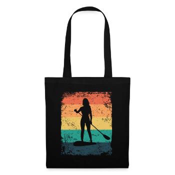 Stand Up Paddling Stand Up Board Sup - Tote Bag - black - Front