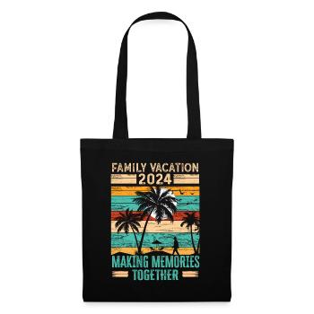 Des vacances en famille pour créer des souvenirs - Sac en tissu - noir - Devant
