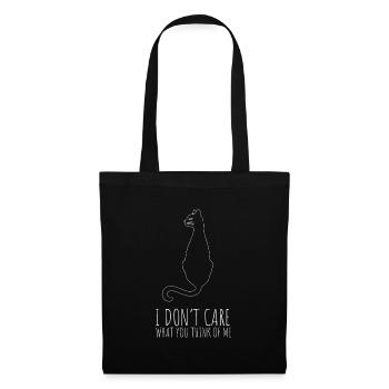 LGBTQ - I don't care what you think about me - Tote Bag - black - Front