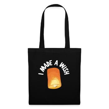 J’ai fait un vœu maman et moi - Sac en tissu - noir - Devant